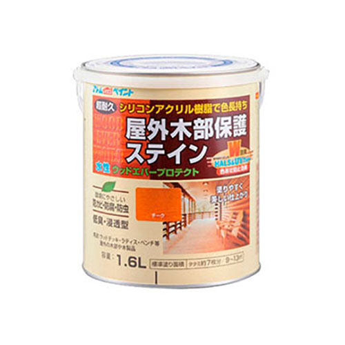 水性ウッドエバープロテクト　1.6L　チーク