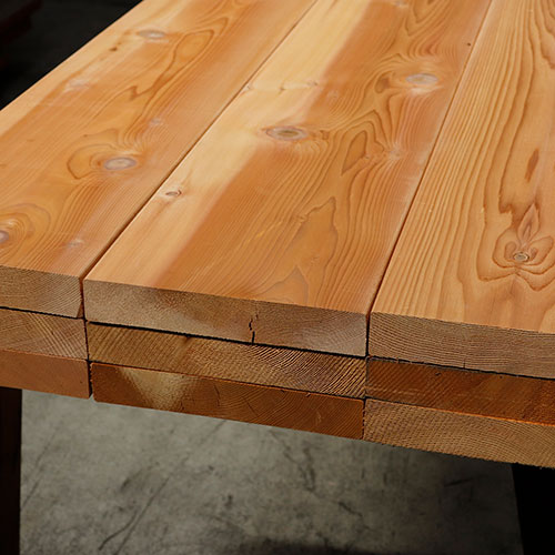 【取寄商品】ウエスタンレッドシダー（米杉） ウッドデッキ材 2x12 節付 40x285x4250mm