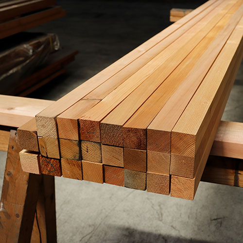 ウエスタンレッドシダー（米杉） 角材 2x2 節付 36x36x4000mm