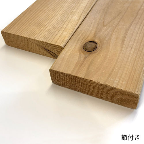 ウエスタンレッドシダー デッキ材 2x6　節付き
